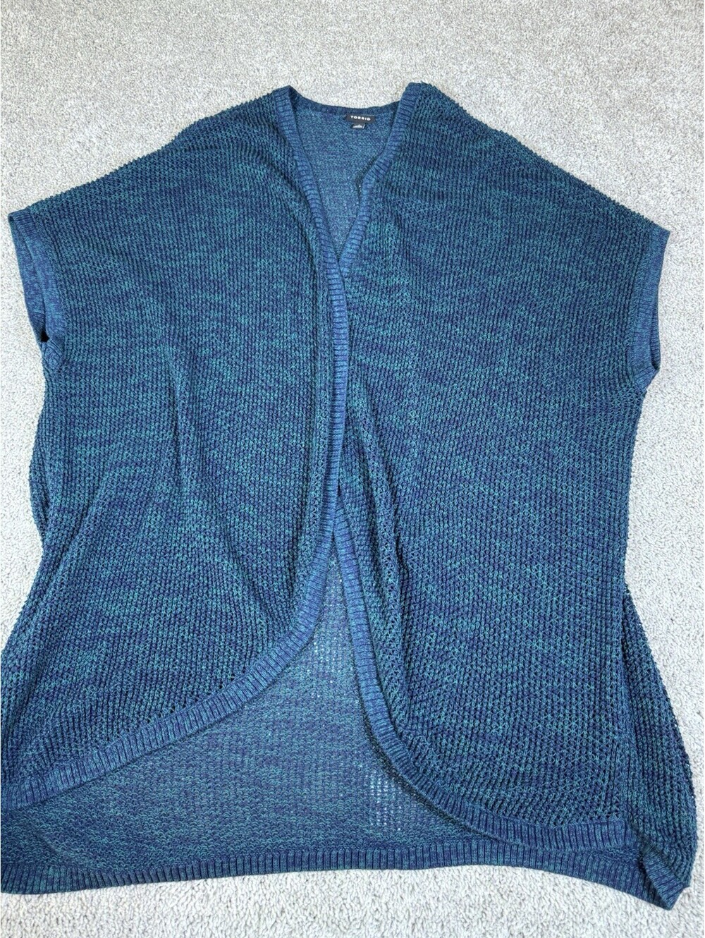 TORRID 3/4 Sleeve Drape Front Cardigan Women's Size 4 Gulf Coast